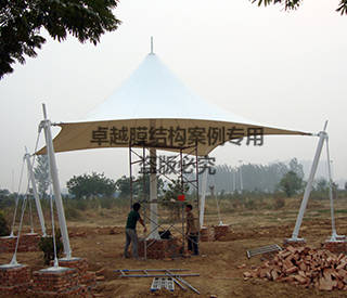 安陽湯陰縣高速路口景觀膜結(jié)構(gòu)