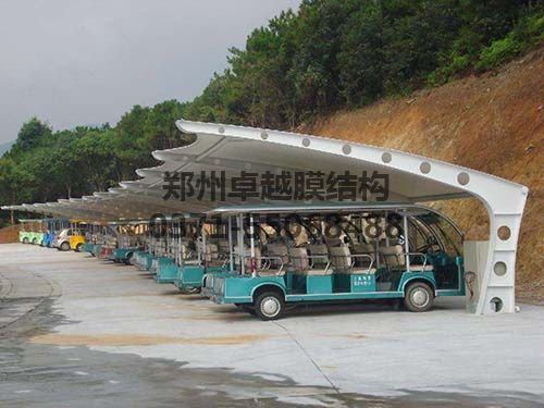 某景區7字型膜結構車棚