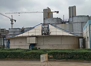 駐馬店天方藥業污水池反吊膜加蓋工程回訪