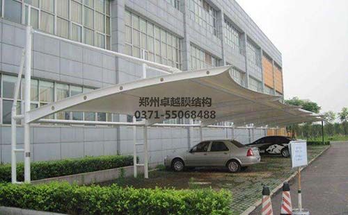 周口鹿邑縣真源醫院膜結構車棚