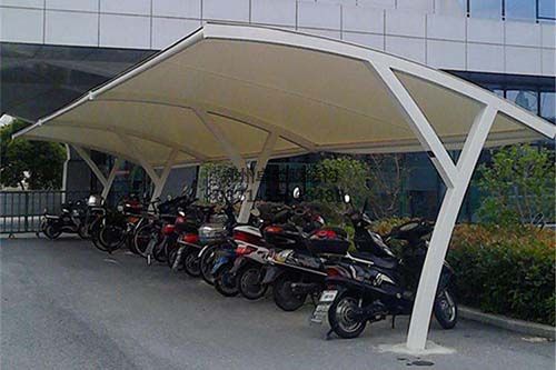 信陽中環榮域小區一期膜結構車棚