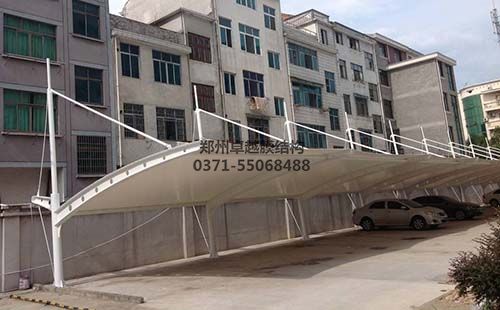 濮陽南樂縣嘉悅小區膜結構車棚