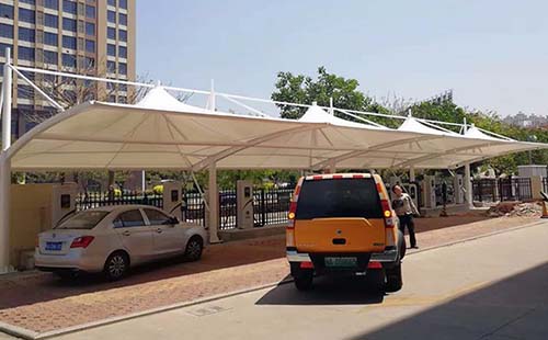 許昌發藝園區膜結構車棚