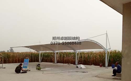 鶴壁農業氣象試驗站膜結構車棚