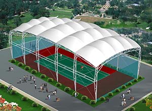 網球場膜結構頂棚/雨棚/遮陽棚有什么優點？