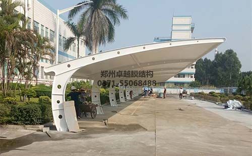 膜結構車棚造型優美實用性強