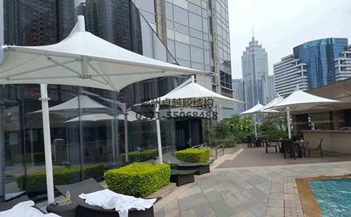 膜結構建筑之遮陽傘