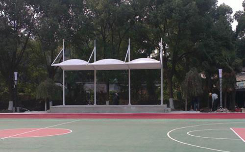 陜西正大技師學院膜結(jié)構看臺