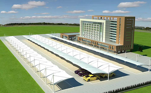 駐馬店廣大鴻遠車業膜結構車棚