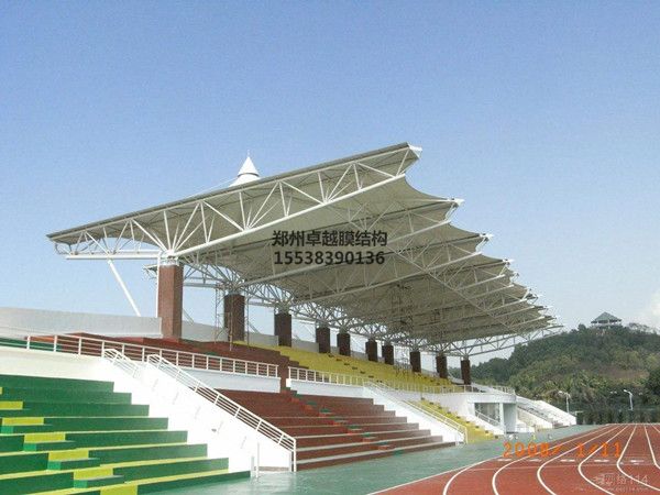 黃岡膜結構看臺【黃岡職業技術學院等】設計施工案例