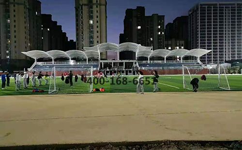 鄭州十八中膜結構看臺/頂棚項目工程動態