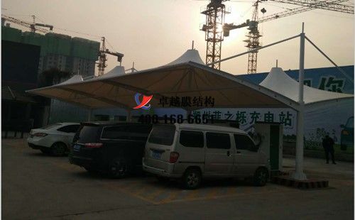 鄭州納智捷4S店膜結構車棚/罩棚工程動態