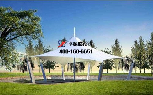 信陽<font color='red'>膜結構看臺</font>/觀景臺【信陽核工業恒達實業公司等】設計施工案例