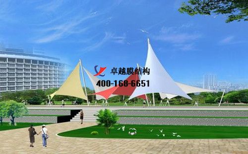 登封膜結(jié)構游泳池/<font color='red'>水上樂園</font>/游樂場/景觀遮陽棚設計施工案例