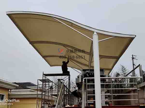 南陽電力培訓學校膜結構設備車棚/罩棚/頂棚項目工程動態(tài)