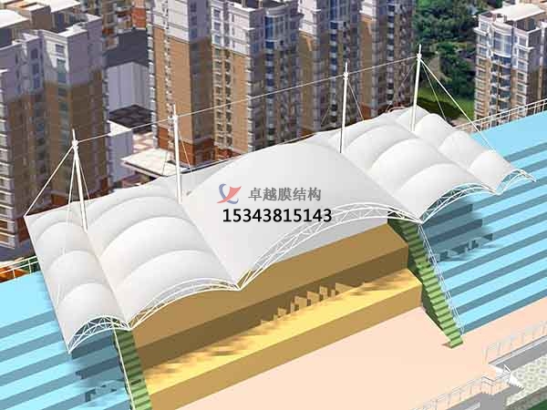 松原市張拉膜看臺【工程案例】專業生產廠家