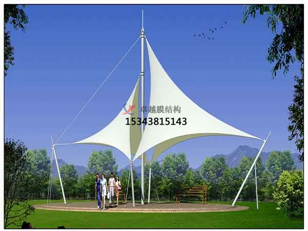 賀州景觀<font color='red'>張拉膜結構</font>遮陽棚【生產廠家】