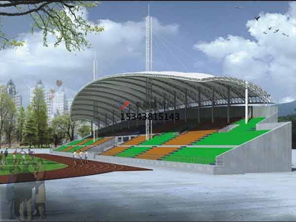 資陽市<font color='red'>張拉膜結構</font>看臺【工程案例】生產廠家