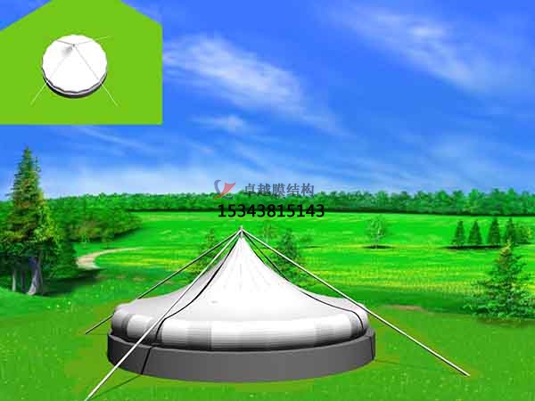 江門市污水池處理池膜結構封閉反吊膜加蓋設計公司【圖片】