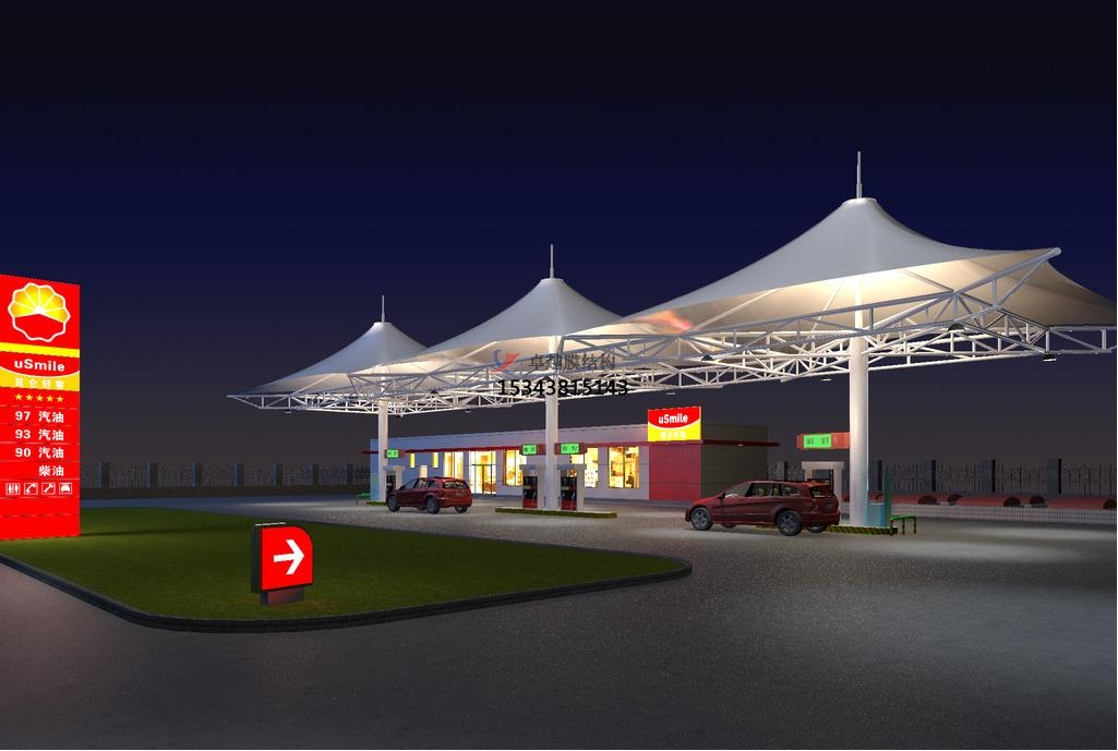 韶關膜結(jié)構(gòu)加油站頂棚【生產(chǎn)廠家】　　