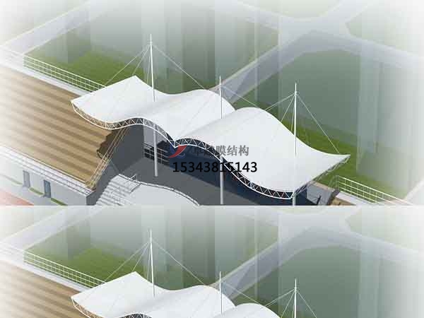 棗莊市看臺膜結構遮陽棚【生產銷售】