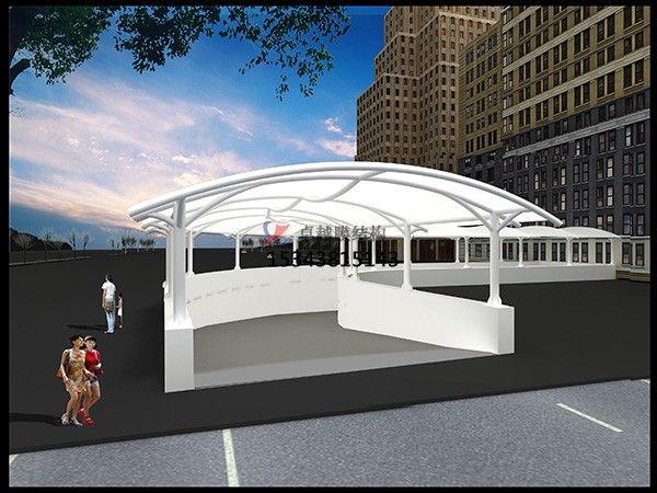 三明膜結(jié)構(gòu)地下車(chē)庫(kù)入口