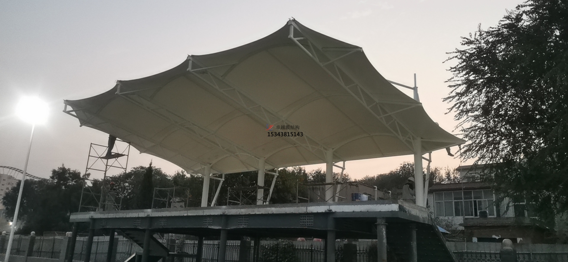 安陽三小膜結構看臺