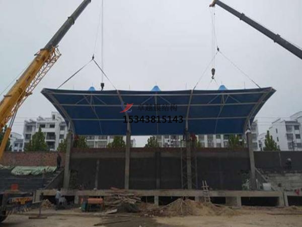 武鄉膜結構看臺雨棚設計施工安裝