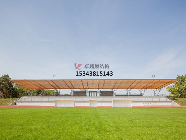宜城體育場看臺膜結構/舞臺罩棚【生產安裝】