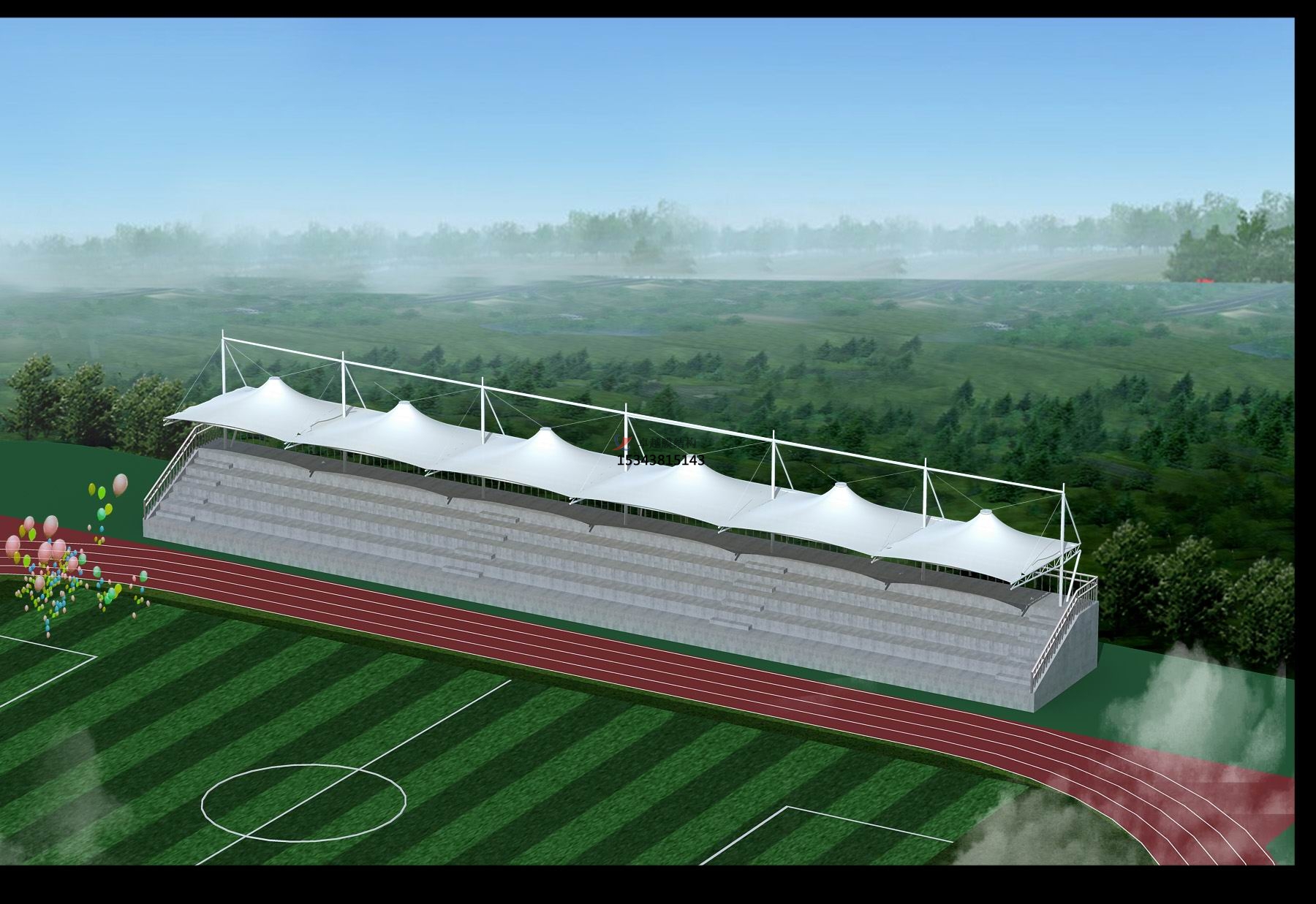 中牟縣看臺膜結構【設計安裝】生產廠家