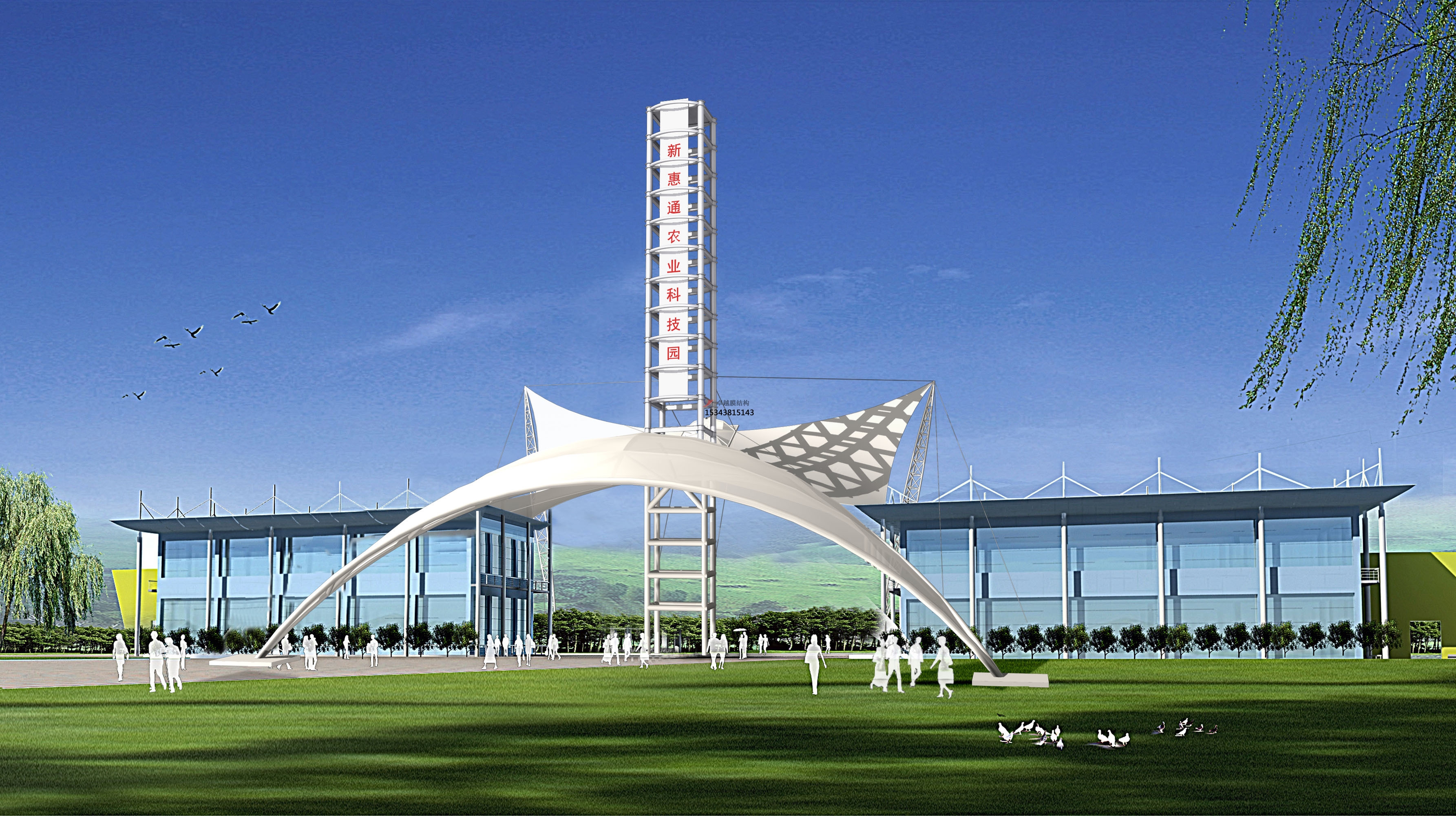 新安膜結構景觀【生產廠家】