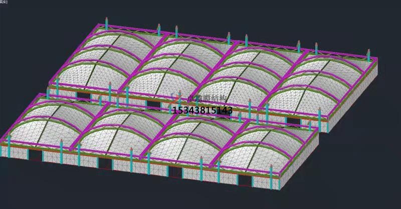 周口污水處理廠反吊膜結構設計施工