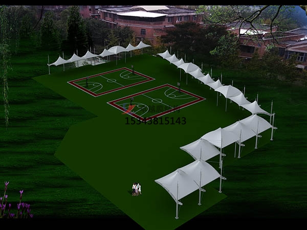 宜城膜結構停車棚【雨棚遮陽棚生產安裝】