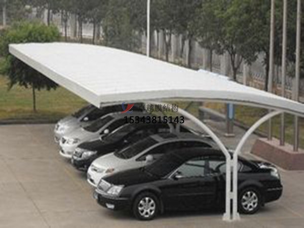 漁洋膜結構停車棚【雨棚遮陽棚生產安裝】