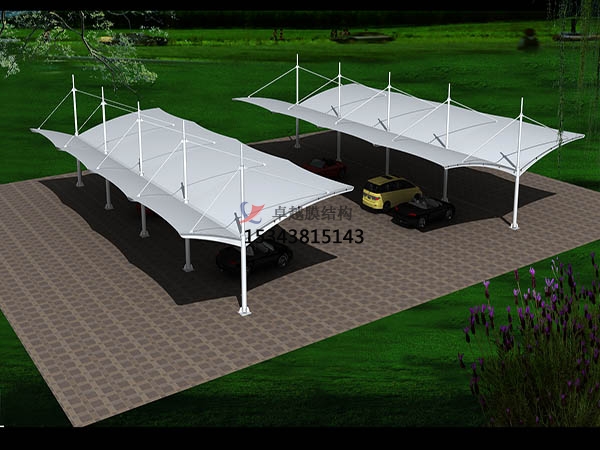 龍里膜結構停車棚【遮陽棚廠家】生產設計