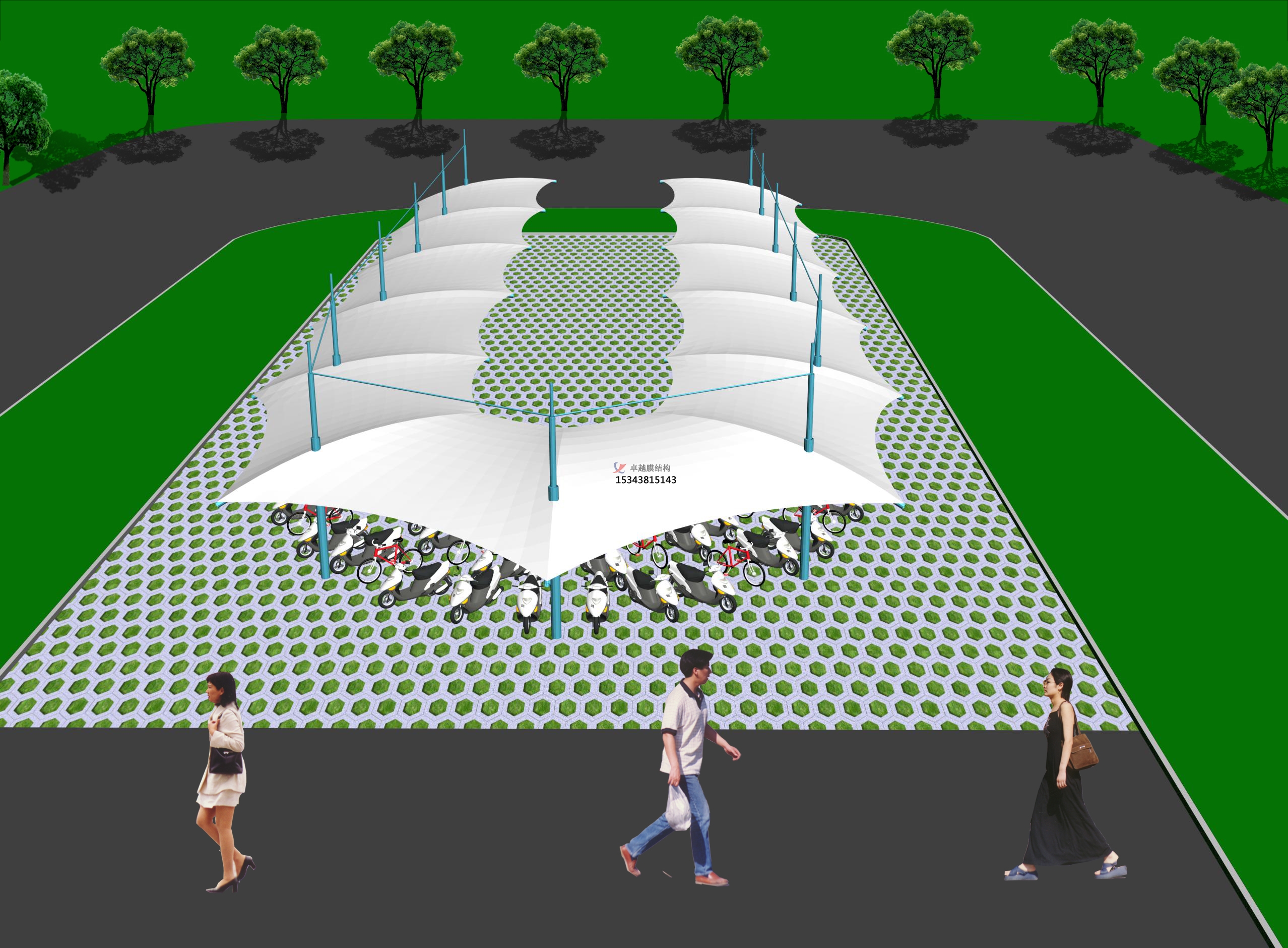 十堰張拉膜車棚專業生產廠家