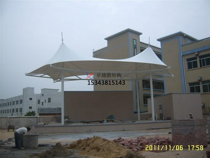 焦作孟州膜結構廠家【看臺雨棚】球場遮陽棚案例