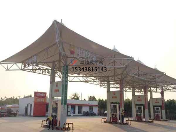 焦作孟州膜結構加油站【生產設計】施工安裝