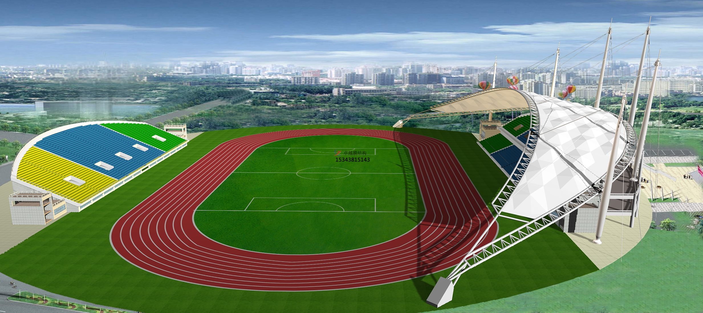 承德市體育場看臺頂棚/運動場主席臺/風雨操場雨棚生產廠家