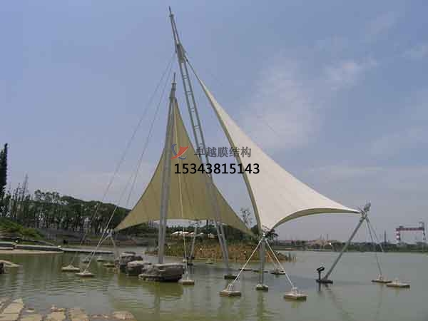 陽泉商業廣場<font color='red'>張拉膜結構</font>景觀棚/雨棚設計搭建