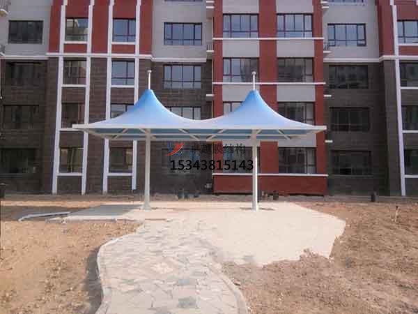 忻州商業廣場<font color='red'>張拉膜結構</font>景觀棚/雨棚設計搭建