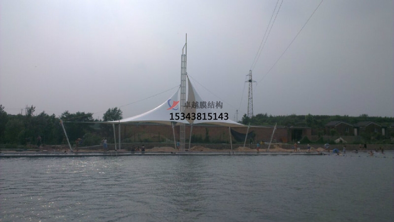 石河子膜結構游樂場/<font color='red'>水上樂園</font>/造浪池/游泳池/兒童樂園遮陽棚廠家【膜結構設計】