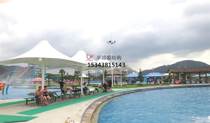 伊寧膜結構游樂場/<font color='red'>水上樂園</font>/造浪池/游泳池/兒童樂園遮陽棚廠家【膜結構設計】