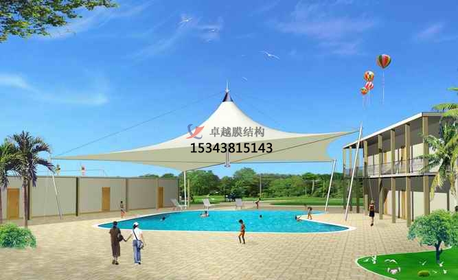 昌吉膜結構游樂場/<font color='red'>水上樂園</font>/造浪池/游泳池/兒童樂園遮陽棚廠家【膜結構設計】