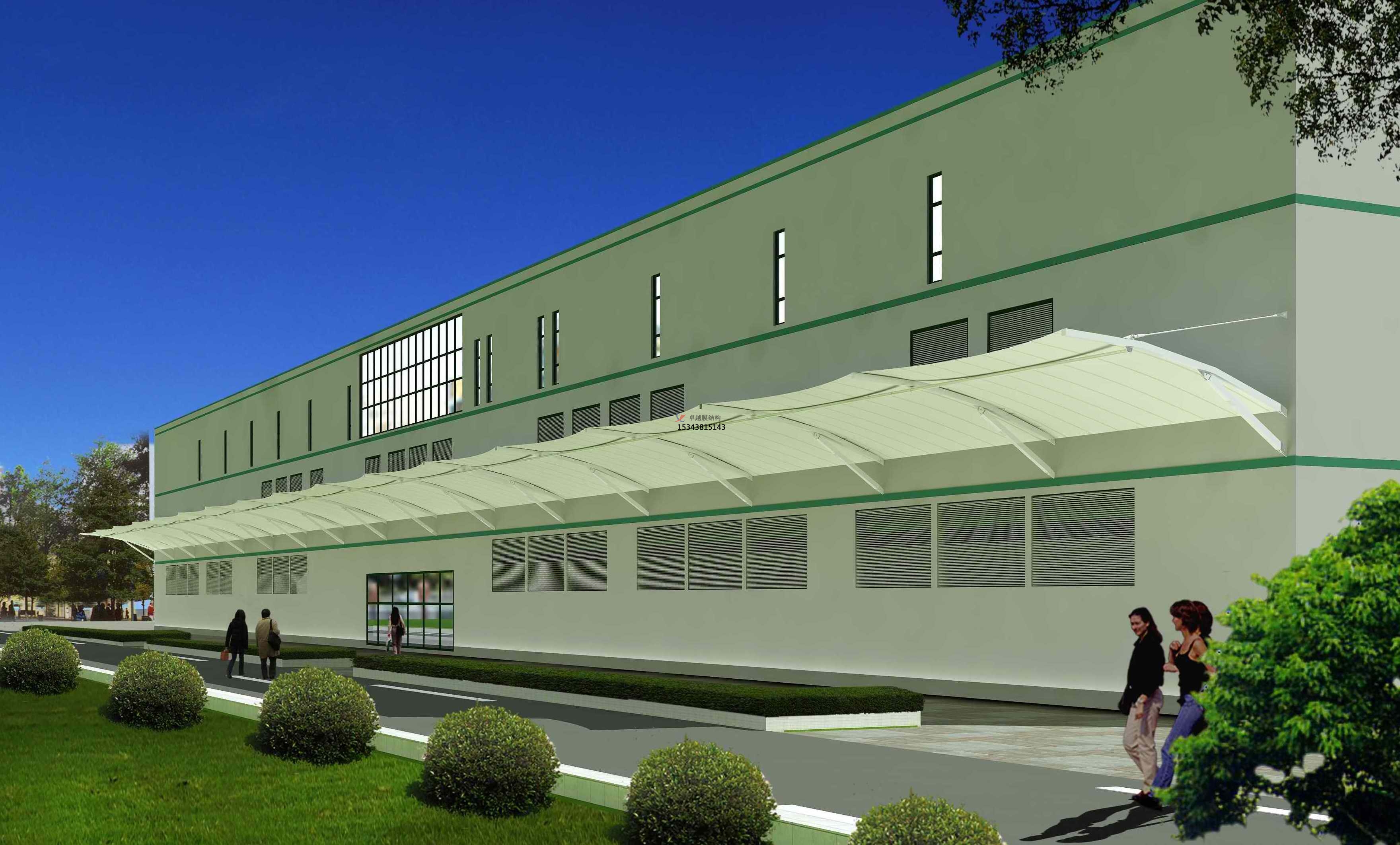 榆林商業廣場雨棚搭建