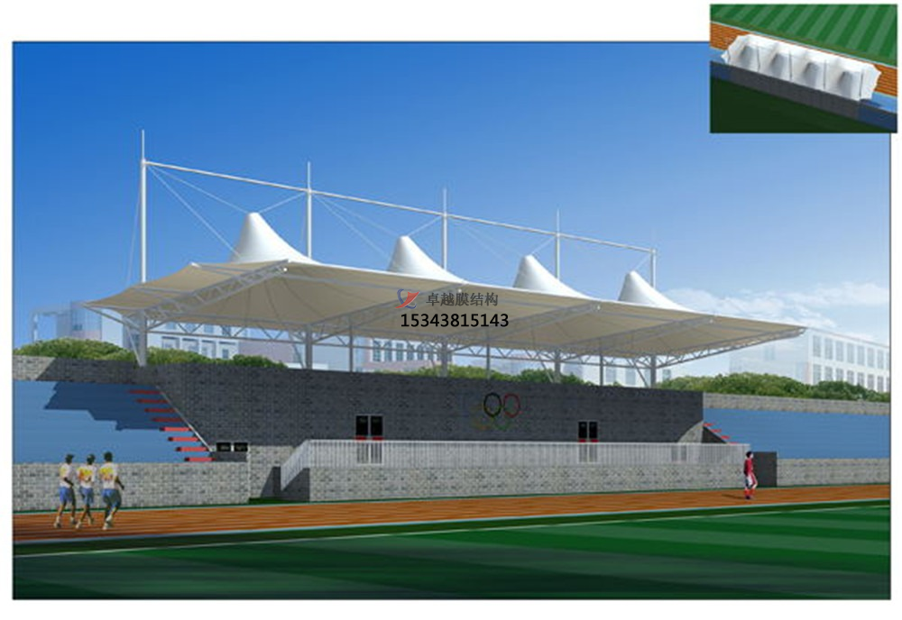  膜結構看臺是什么樣得構造？