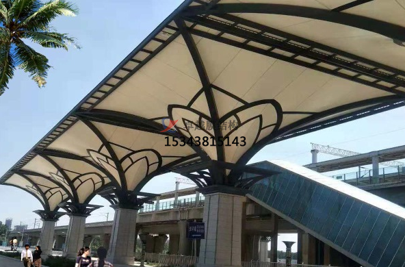 <font color='red'>張拉膜結構</font>遮陽雨棚能抵抗多少級臺風暴雨？