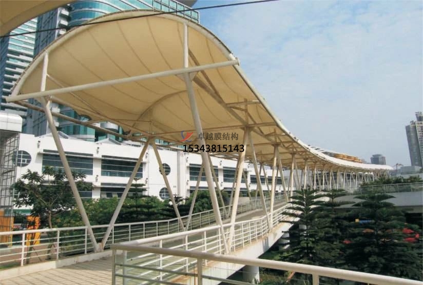 商業街膜結構遮陽傘