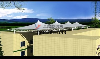 賦含夢幻色彩的商業街膜結構天幕