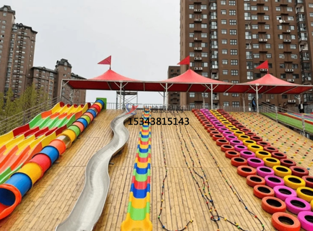 焦作滑世界橘紅色<font color='red'>張拉膜結構</font>生產